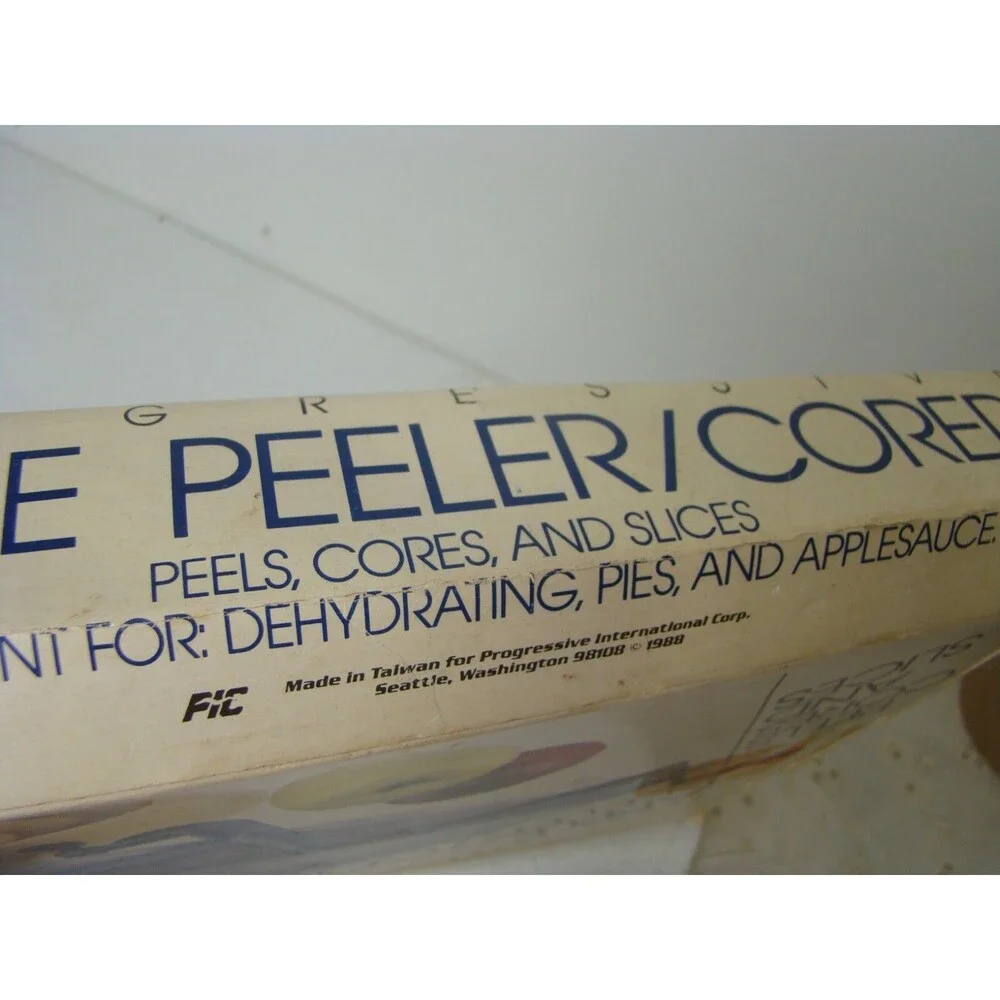 Apple Peeler Corer Slicer Clamp On Canning Pie Juice Bake Homestead Old Vintage